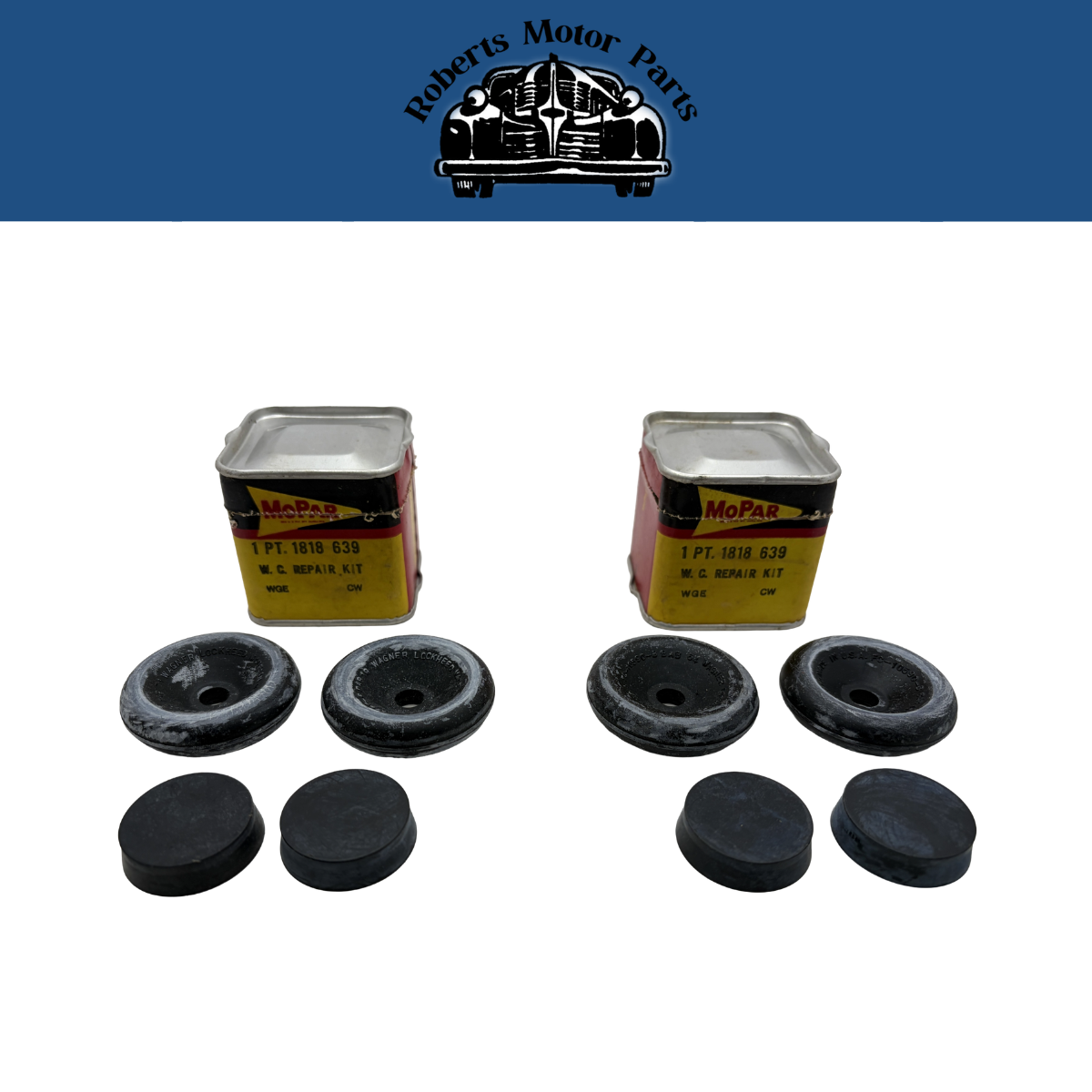 New Old Stock Wheel Cylinder Repair Kit Pair For 1956-1962 Mopar Models #1818639