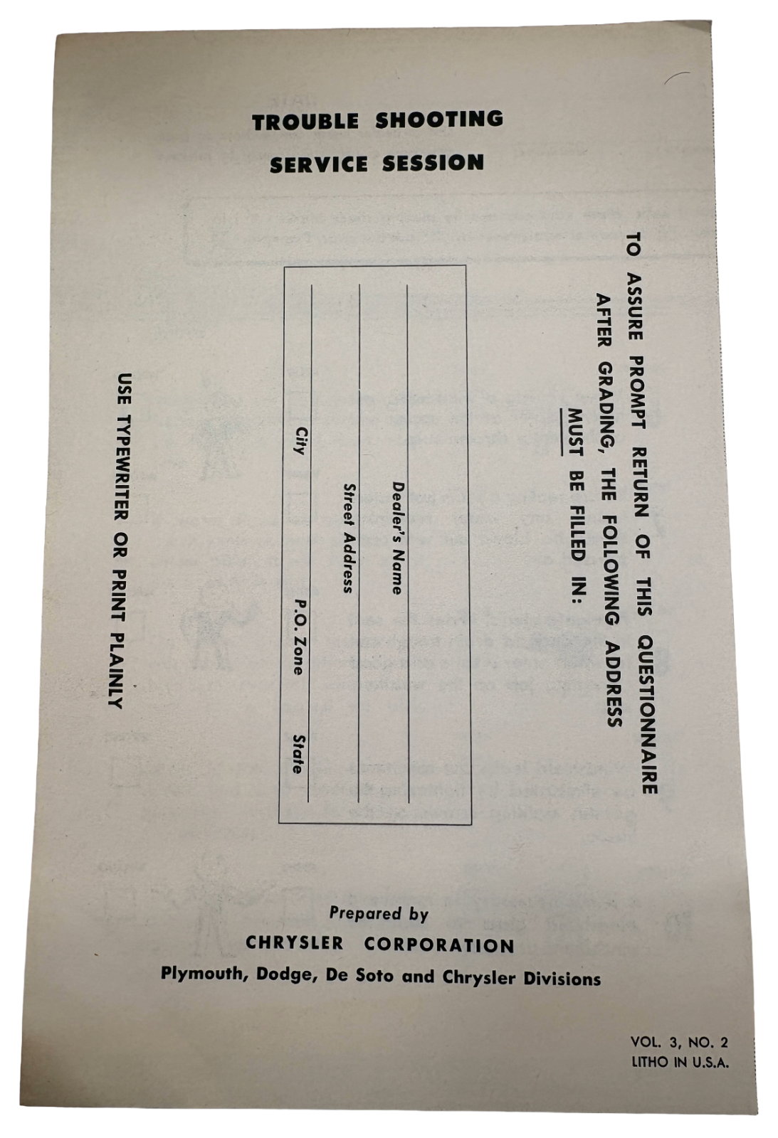 Original Ross Roy Test Yourself On Body Seals Questionnaire 1950 Vol 3 No 2