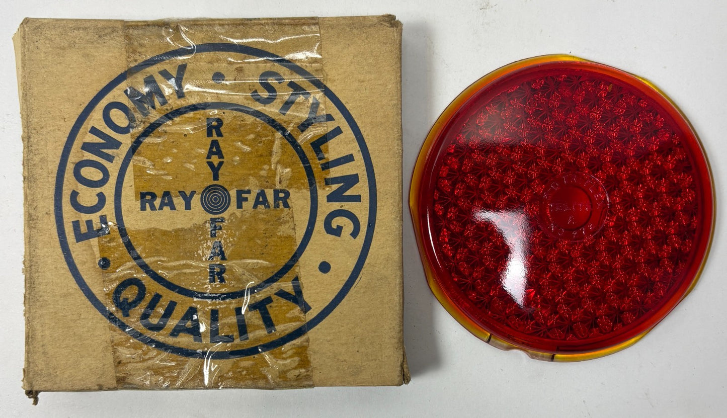 New Old Stock Red Glass Taillight Lens for 1937-38 Models K-D #272