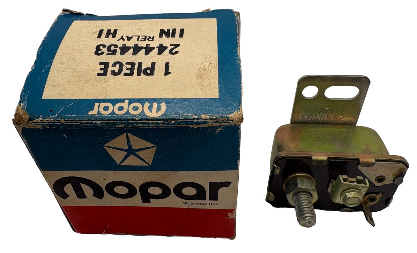 New Old Stock Starter Relay For 1965-69 Mopar A & B Body Manual Trans #2444453