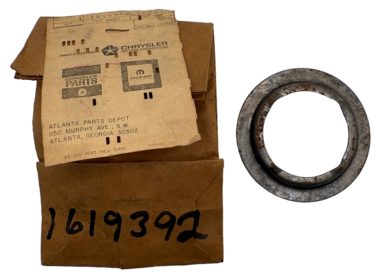 New Old Stock Torqueflite Front Clutch Piston Retainer for 1956-61 #1619392