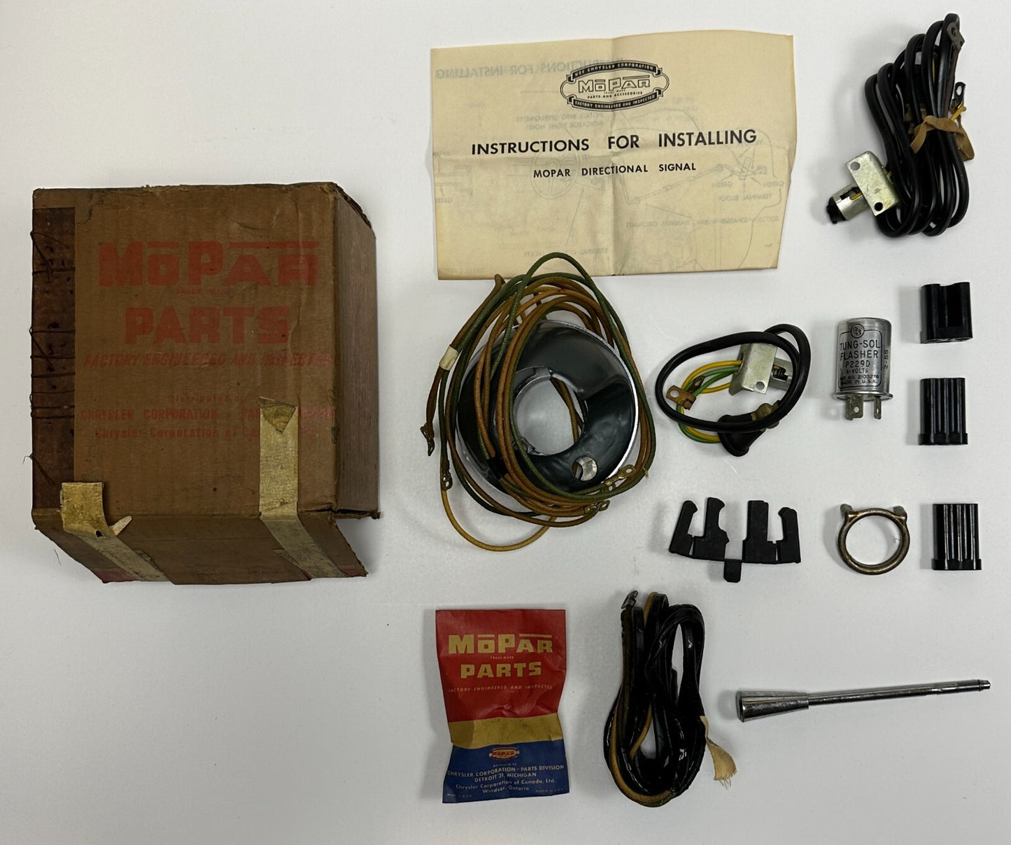 New Old Stock Turn Signal Switch Package for 1955 Plymouth Models Mopar #1626876
