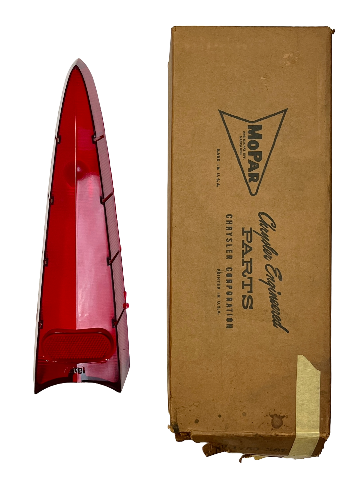 New Old Stock Tail Light Lens For 1957 Plymouth Wagon Models Mopar #1753387