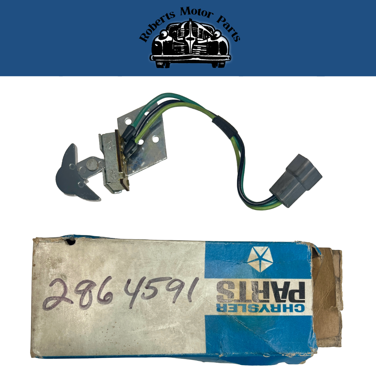 NOS Mopar A/C Blower Switch 1968-72 Plymouth Dodge A Body Models #2864591