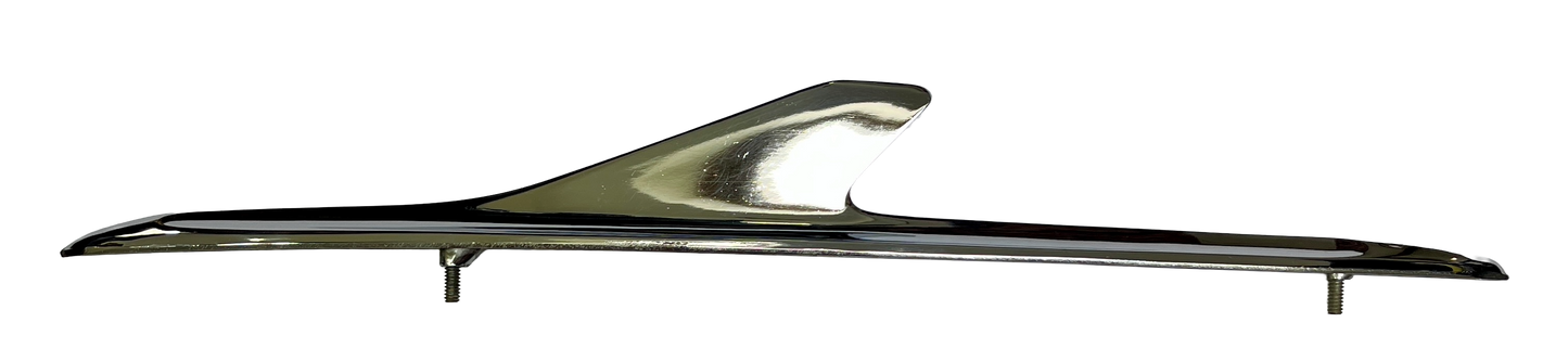 New Old Stock Right Chrome Ornament For 1958 Plymouth 6 and 8 Cyl Mopar #1754334