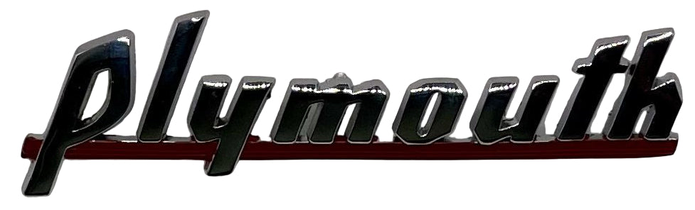 Plymouth Name Plate
