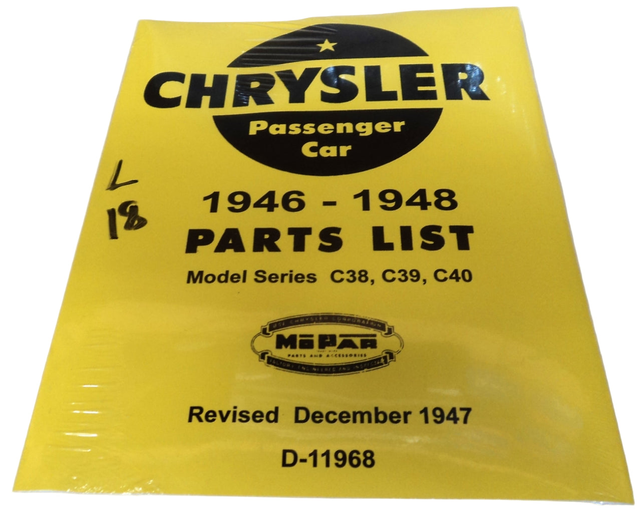 Parts Book Chrysler 1946-1948