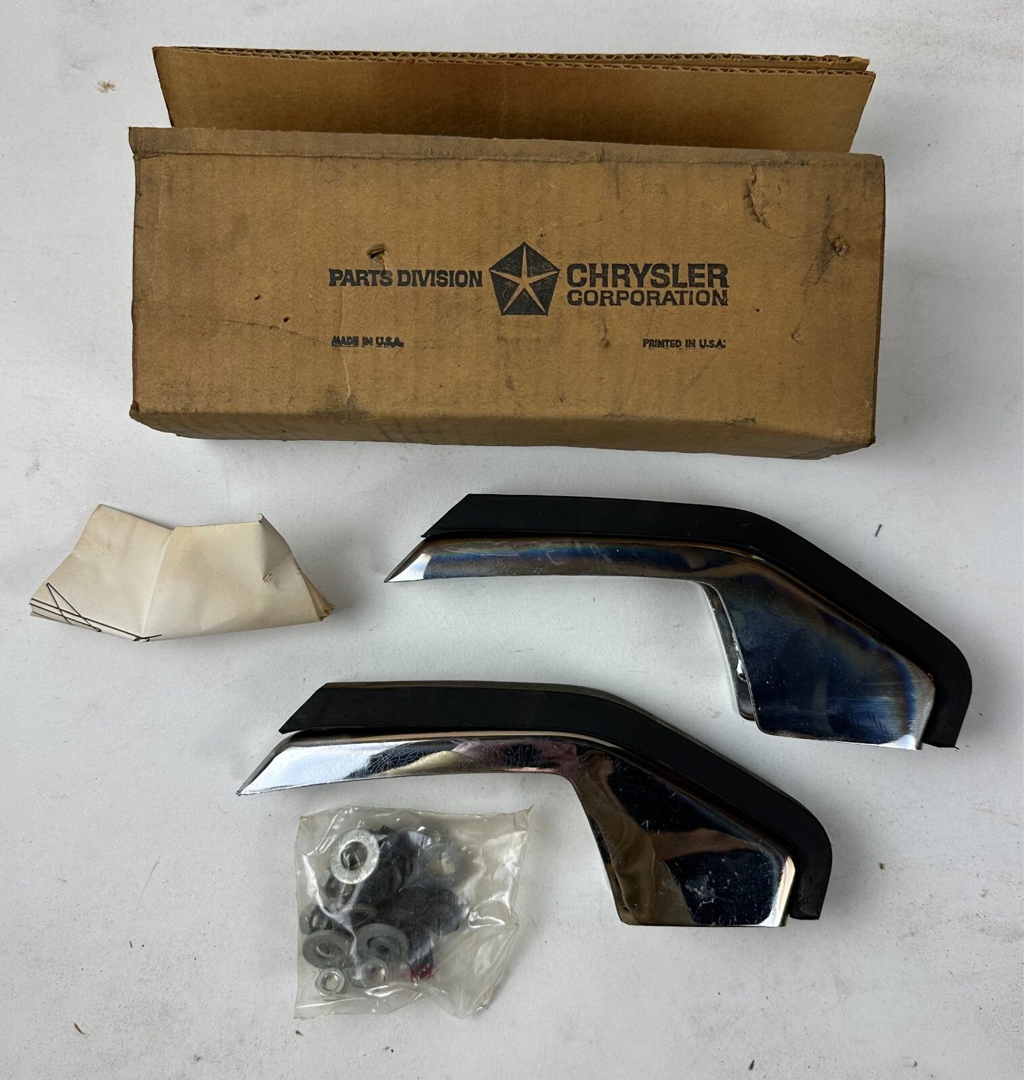 NOS Mopar Front Bumper Guard Package 1969 Plymouth Fury #2933651