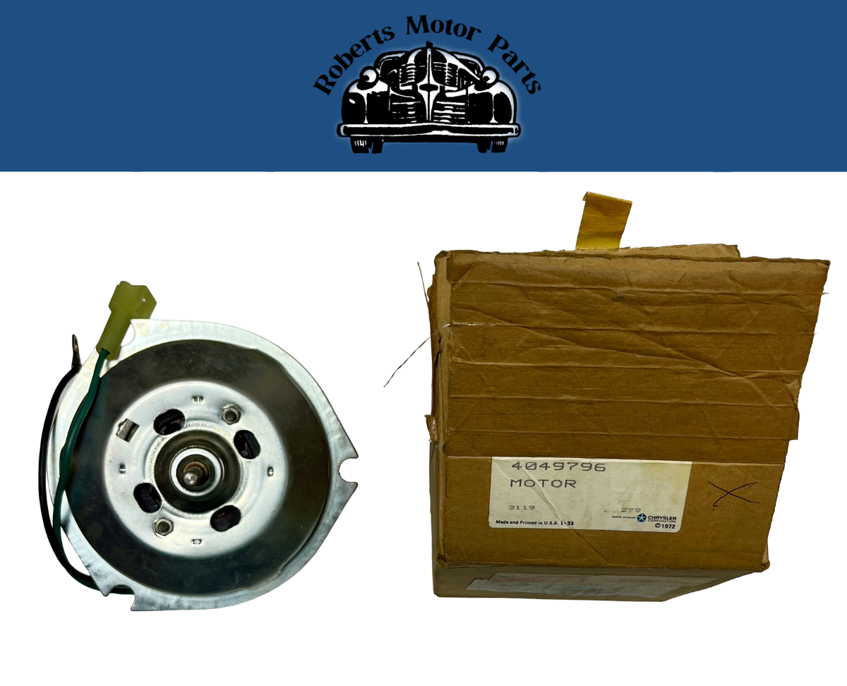 New Old Stock A/C Blower Motor For 1977-1978 Mopar B-Body Models Mopar #4049796