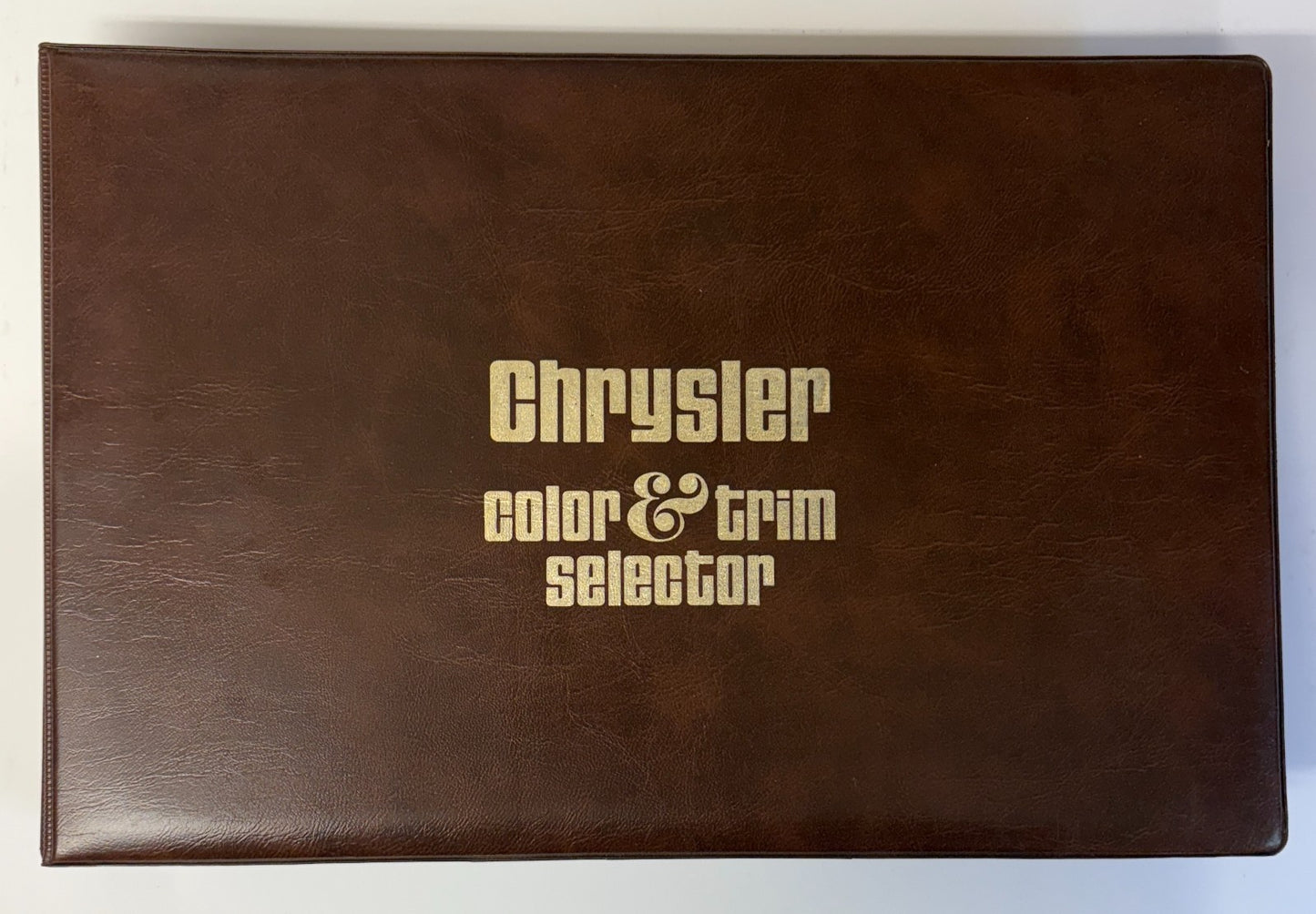 Original 1976 Chrysler Color & Trim Selector Album