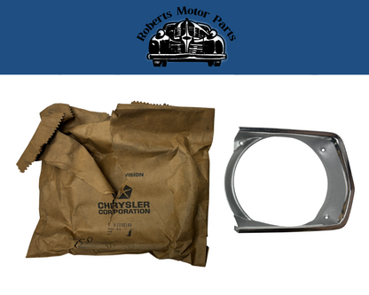 New Old Stock Right Headlight Bezel For 1969 Plymouth Dodge Models #2898140