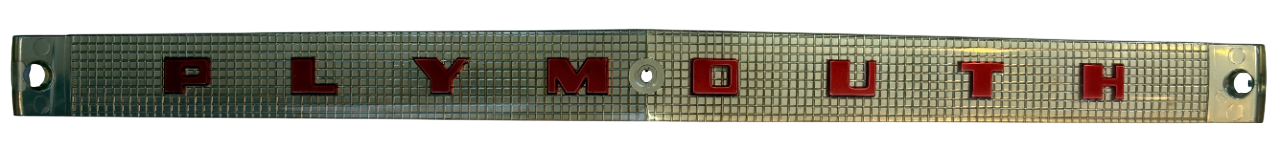 New Old Stock Grille Center Plymouth Nameplate For 1954 Plymouth Models #1494701