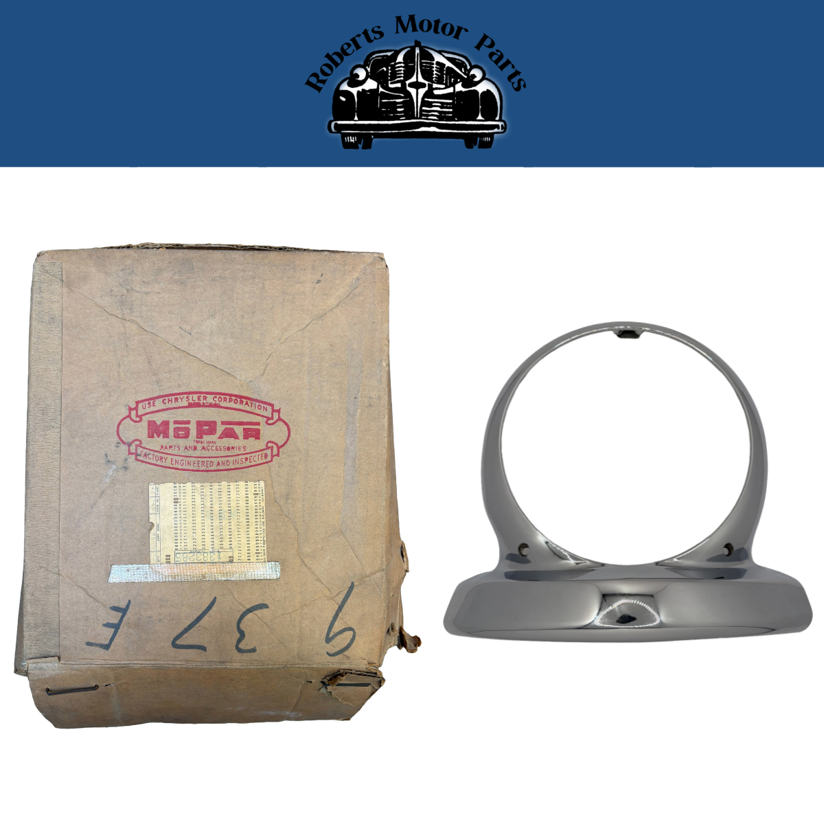 New Old Stock Right Hand Headlamp Door For 1951 Chrysler New Yorker #1383285