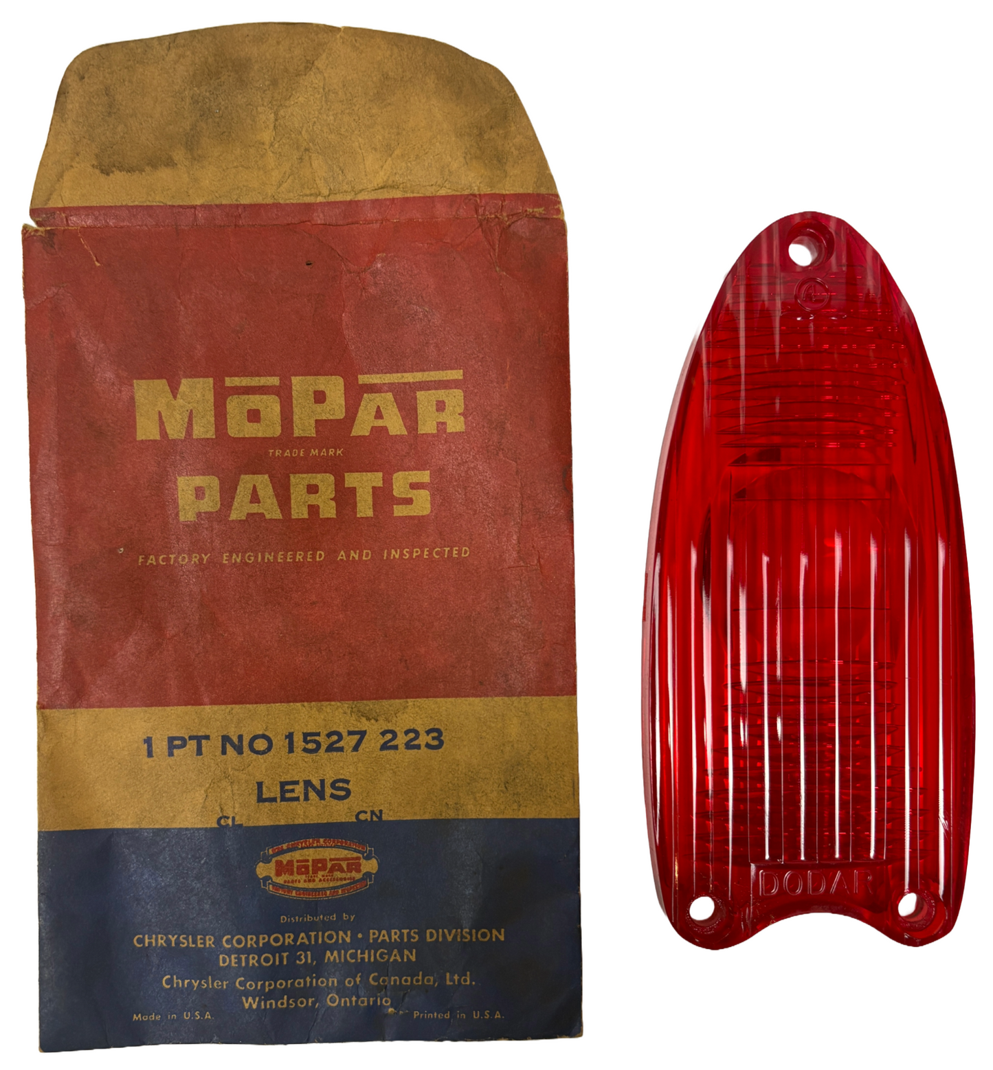 New Old Stock Tail Lens for 1953 Dodge Late Production Models #1527223