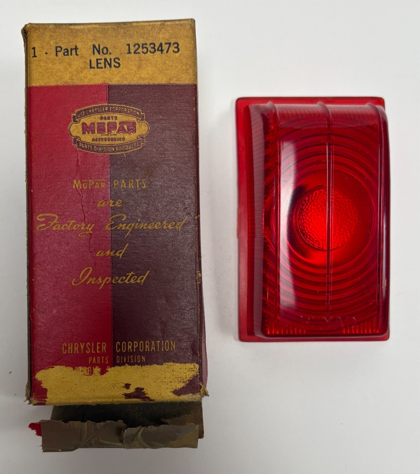New Old Stock Tail Lens for 1949 Plymouth 2 Door Sedan Models Mopar #1253473