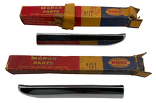 New Old Stock 1950 Plymouth Fender Extension Molding Pair #1335572 & 1335573