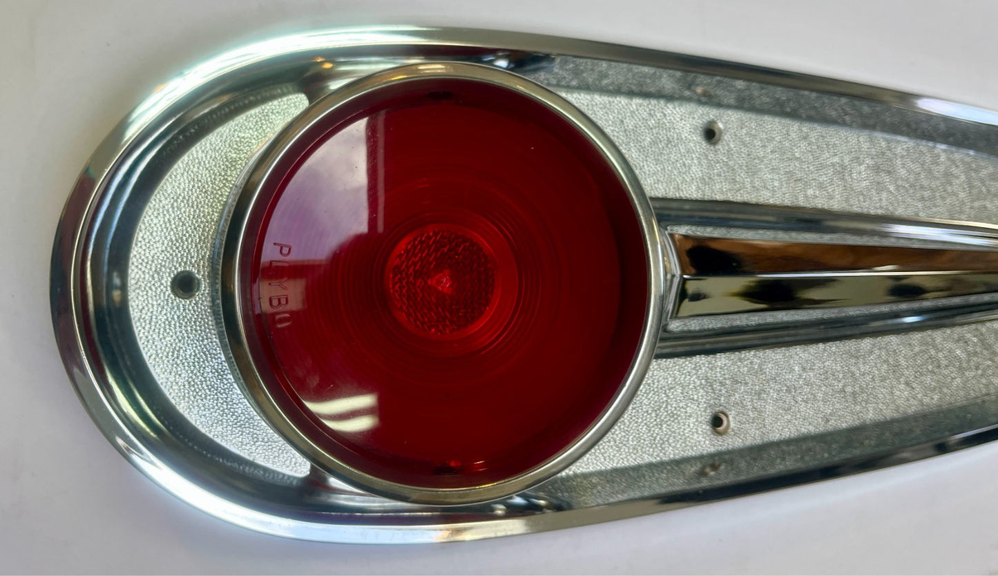 New Old Stock Taillight Assy for 1958 Plymouth 4-Door Suburban Models #1810387