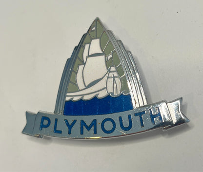 Radio Delete Plate Emblem for Plymouth Models 1946-49 Deluxe P-15 Fox CO