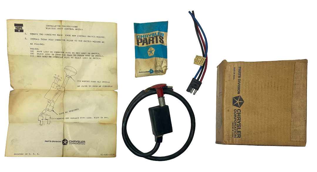 New Old Stock 2 Speed Rear Axle Shift Switch for 1958-64 Dodge Trucks #2448688