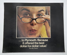 Original Plymouth "Dollar-for-Dollar Value" Testimonial Brochure