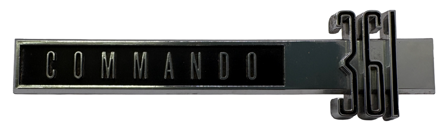 New Old Stock Commando 361 Fender Emblem for 1963 Plymouth Sport Fury #2276764