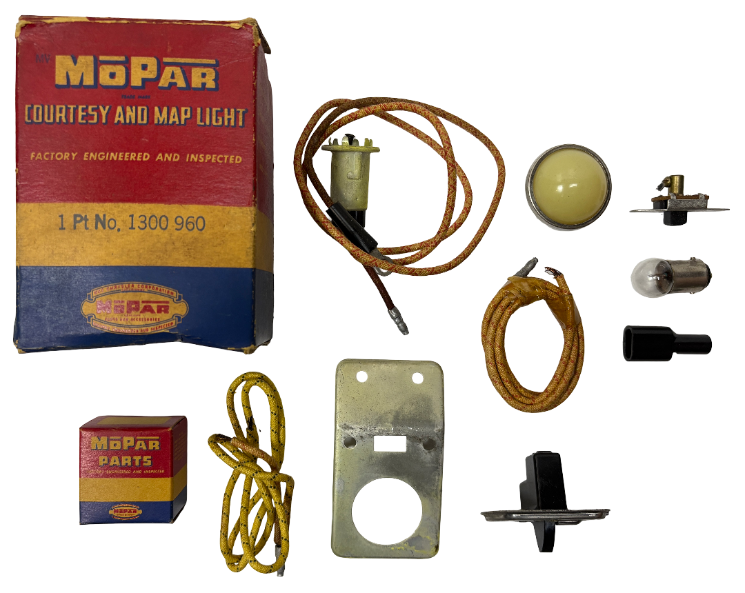 New Old Stock Auto Door Lamp Switch Package for 1949-50 Plymouth Models #1300960