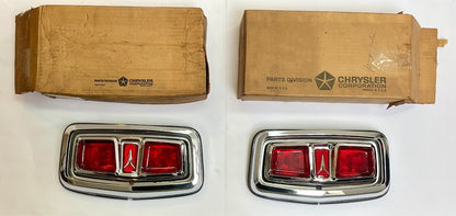 New Old Stock Taillamp Assemblys for 1964 Plymouth Models #2481620 & #2481621
