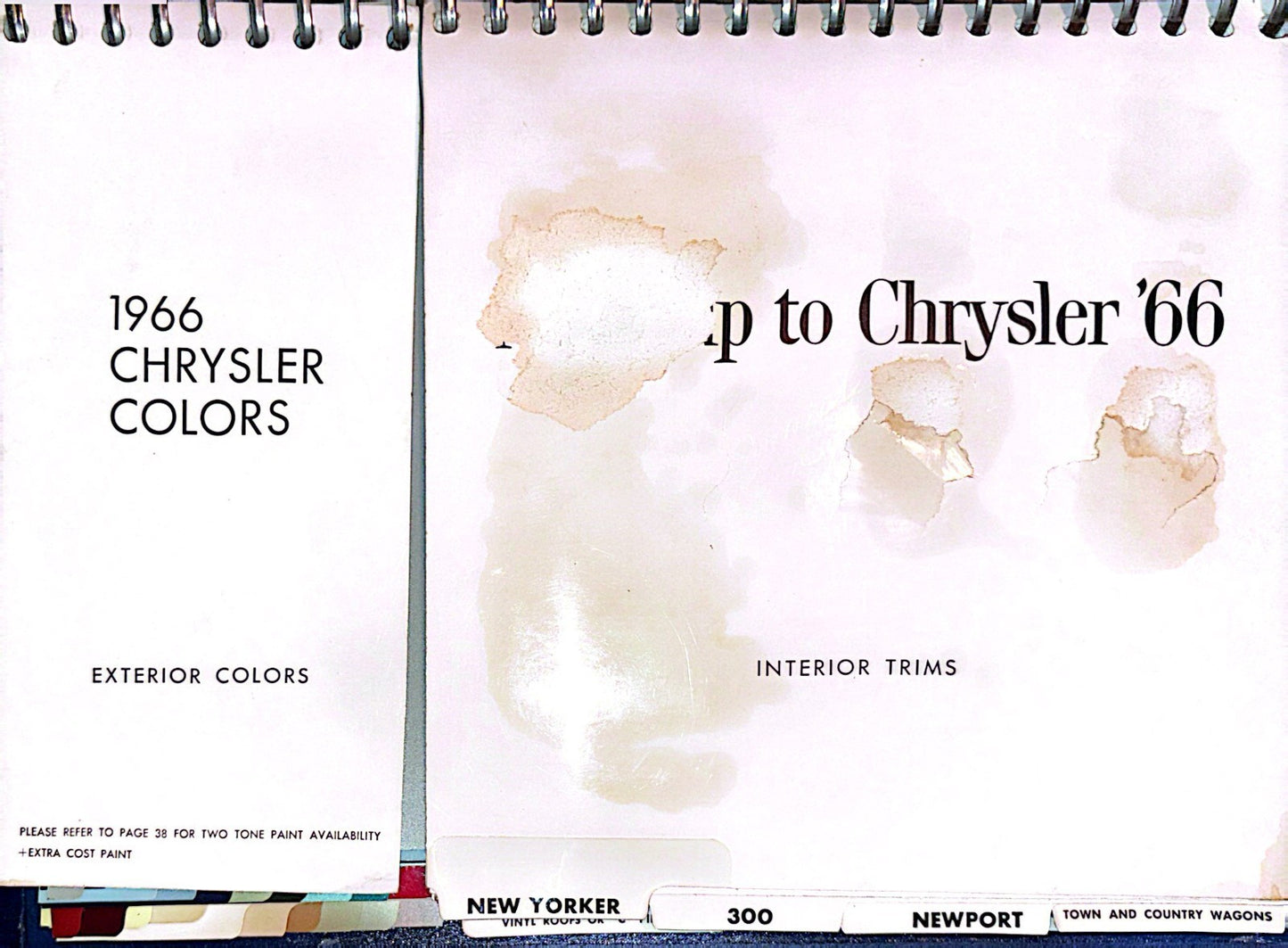 Original 1966 Chrysler Color and Trim Selector
