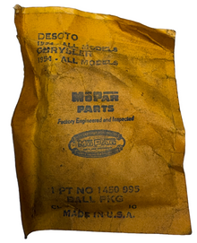 New Old Stock Steering Gear Worm Ball Bearing Pkg 1954 Chrysler/DeSoto #1450995