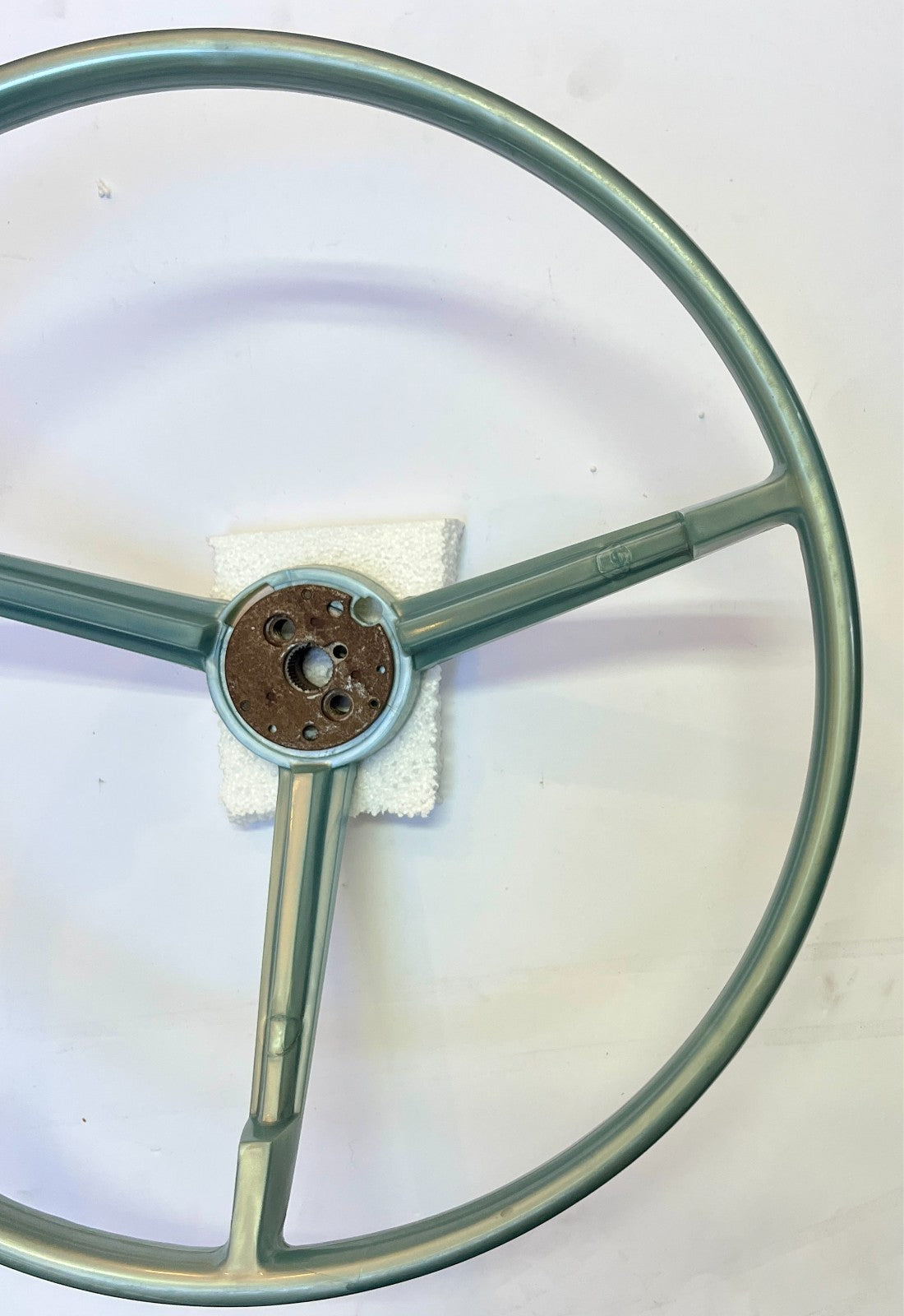 New Old Stock Light Blue Power Steering Wheel for 1966 Models Mopar #2530211
