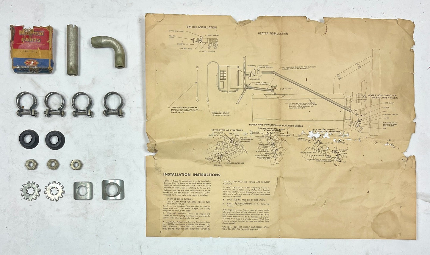 New Old Stock Model 65 Heater & Defroster for 1954-55 Dodge Trucks #1507013