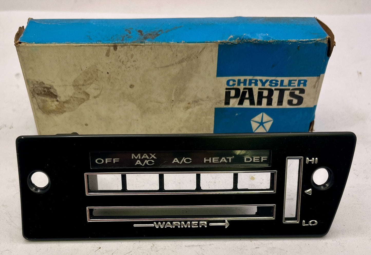 New Old Stock A/C Dash Control Panel for 1966-67 Plymouth Models Mopar #2820142
