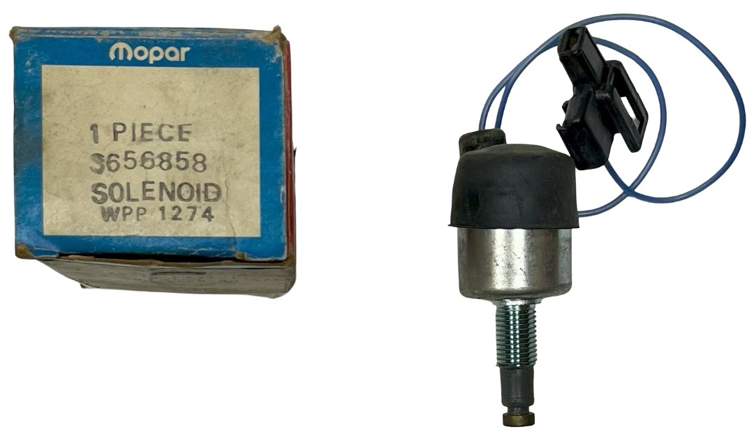 New Old Stock Carter TQ 4bbl Idle Solenoid for 1973-74 Models Mopar #3656858