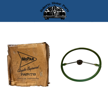 New Old Stock Green Steering Wheel for 1960 Plymouth Models #1946562