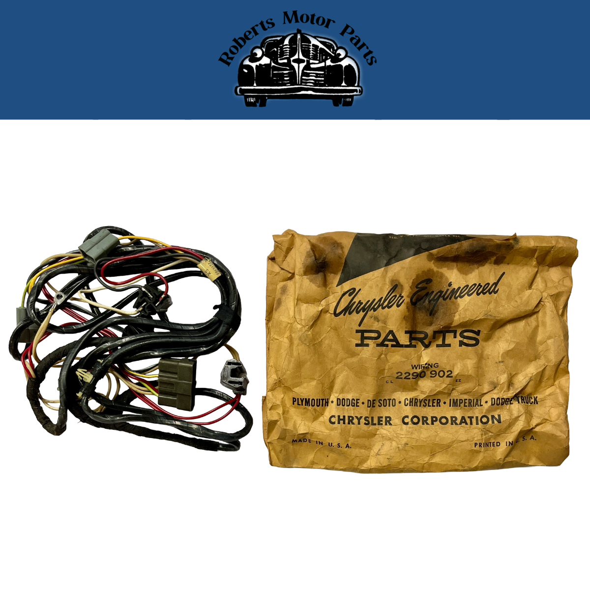 New Old Stock Headlamp & Engine Comp Wiring for 1963 Plymouth Models #2290902