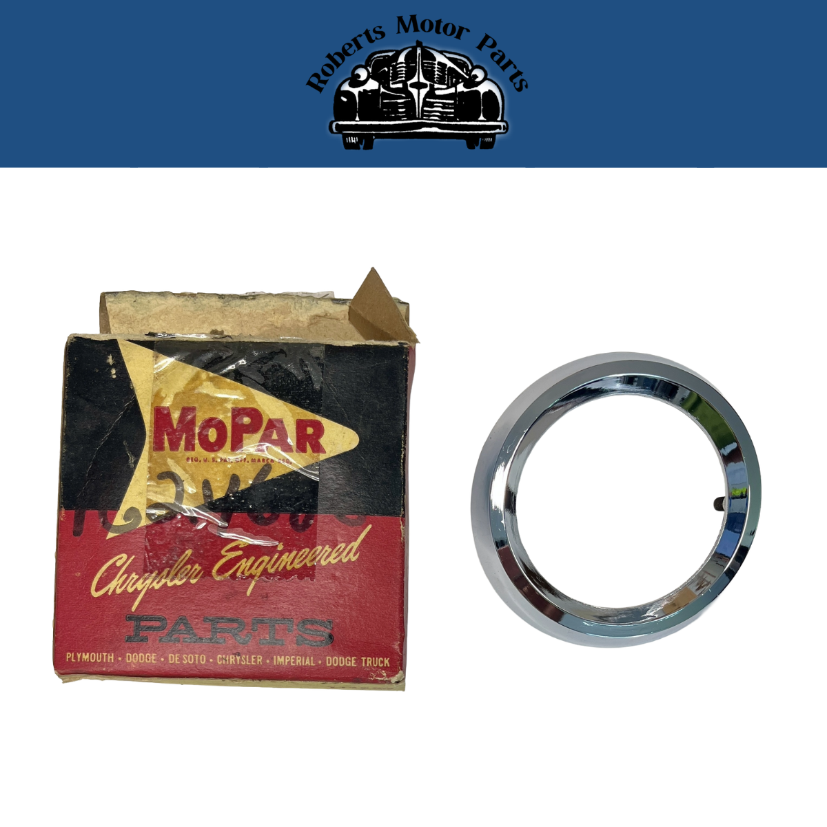New Old Stock Front Medallion Base For 1957 Chrysler 8 Cylinder Mopar #1624686