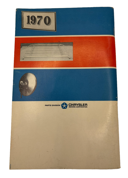 1970 Chrysler Plymouth Dodge Accessories Salesman Pocket Price List 81-670-0371