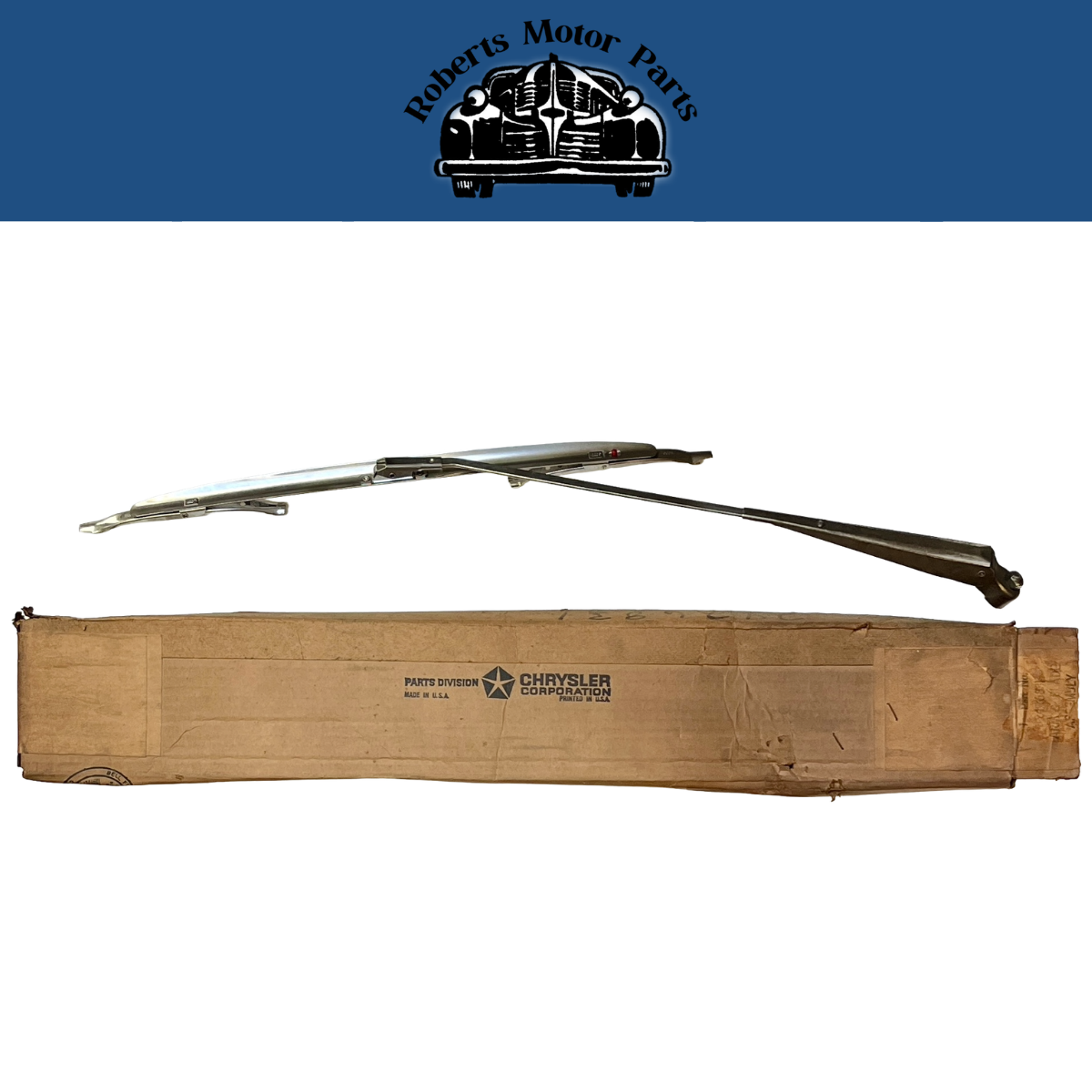 New Old Stock Left Wiper Arm & Blade for 1963 Plymouth & Dodge #2426831