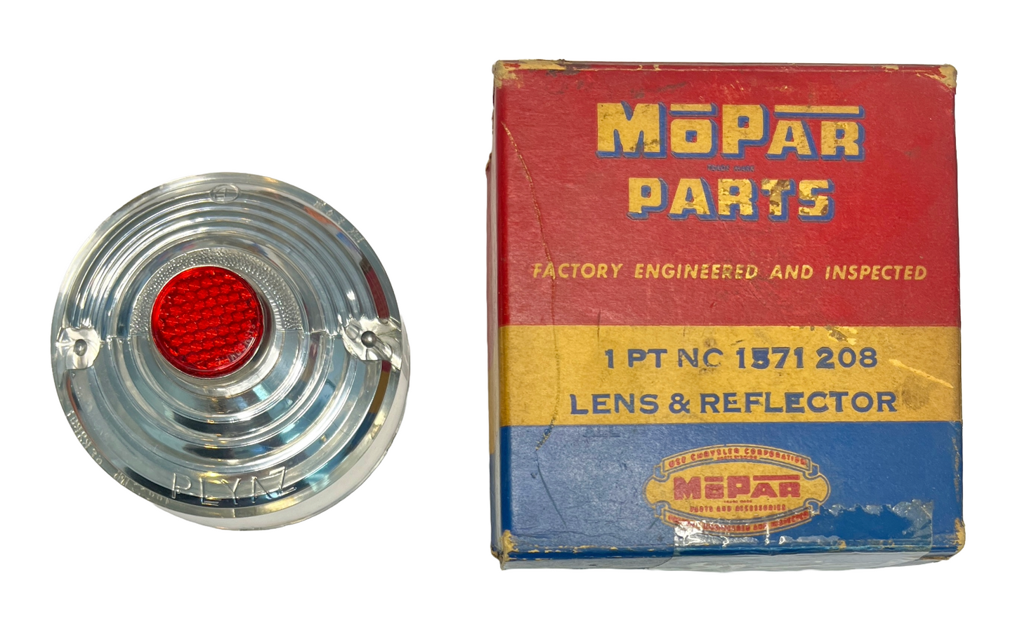 New Old Stock Dummy Back Up Light Lens For 1954 Plymouth Models #1571208