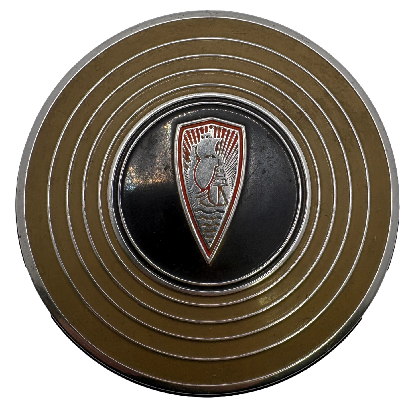 New Old Stock Horn Button Ornament For 1942 Plymouth P14 #955148
