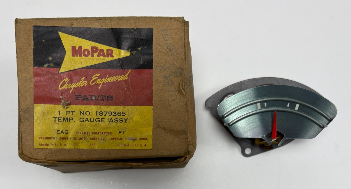 New Old Stock Temp Gauge for 1959 Chrysler Models Mopar #1879365