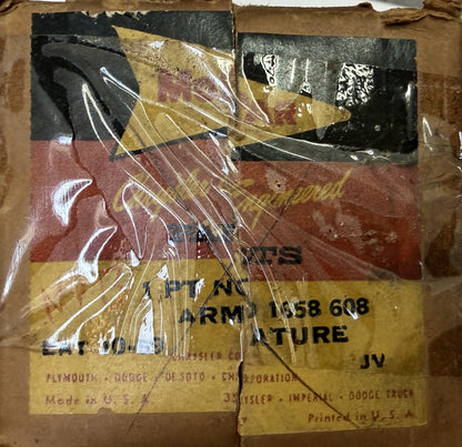 New Old Stock Generator Armature For GJC-7003 Series 1956-1957 Mopar #1658608