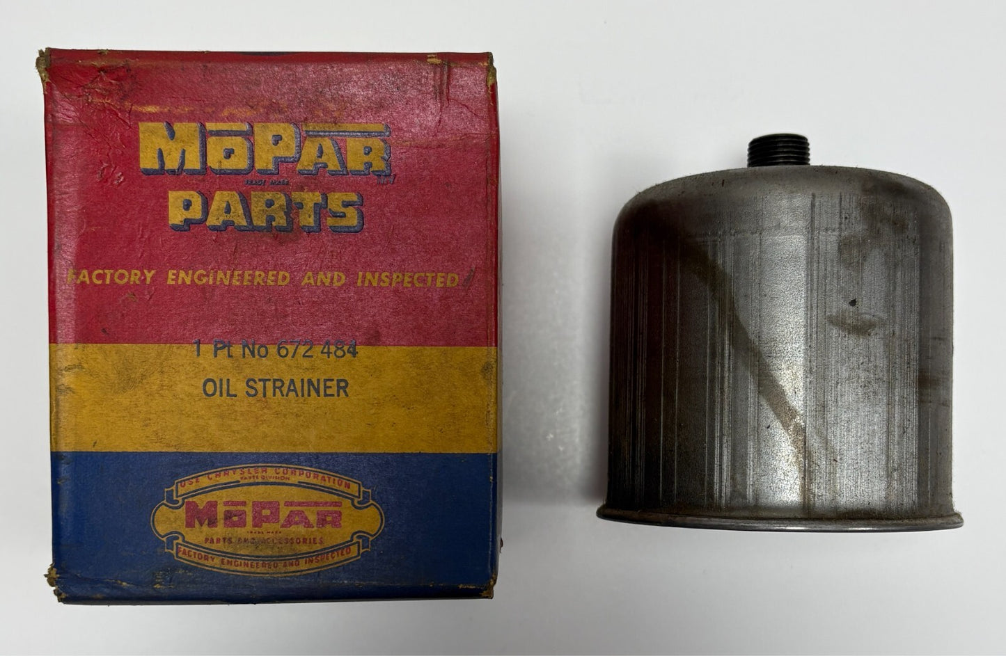 New Old Stock Engine Oil Strainer for 1935-1940 6-Cylinder Models Mopar #672484