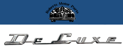 New Old Stock Front Fender Nameplate Emblem For 1941 DeSoto Deluxe