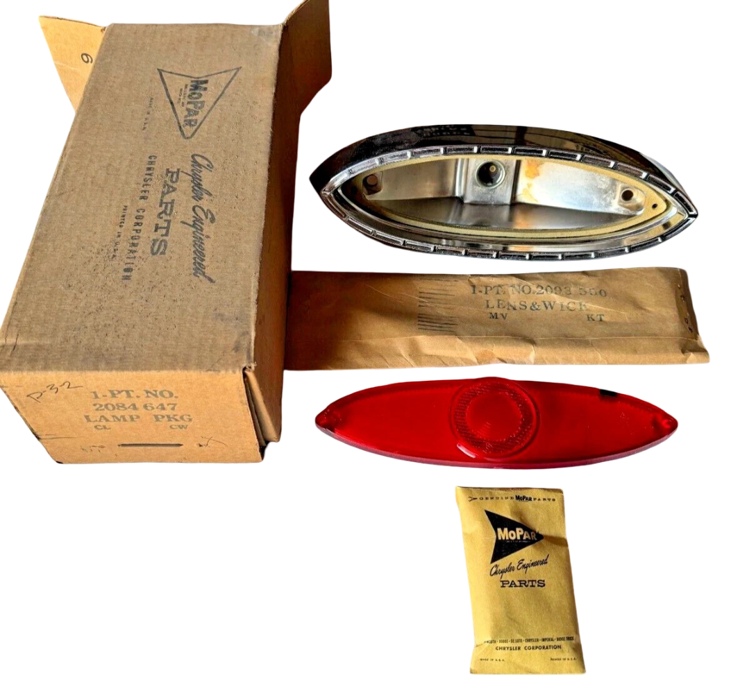 New Old Stock Right Tail Lamp Assembly for 1960-61 Plymouth Valiant #2084647