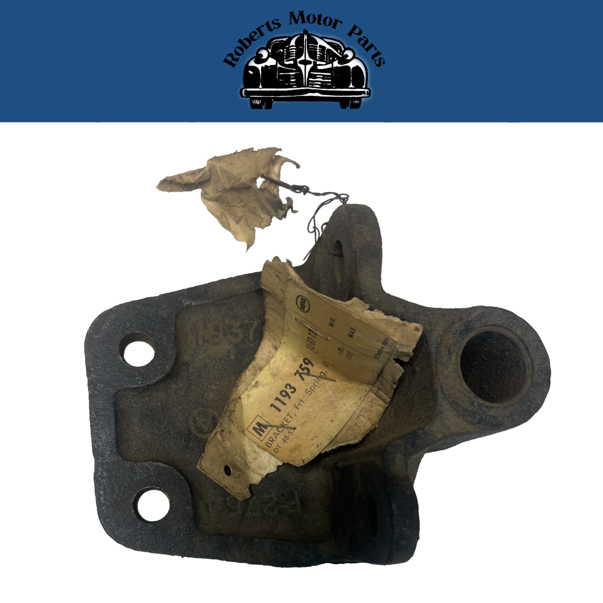New Old Stock Mopar Front Spring Bracket Rear Right 1948-53 Dodge Truck #1193759