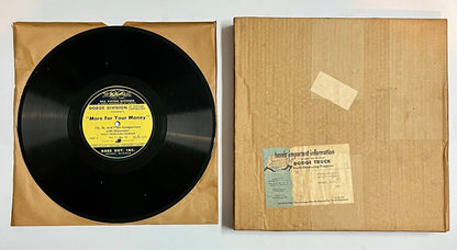 New Old Stock "More For Your Money" Ross Roy Informational Record Dodge Division