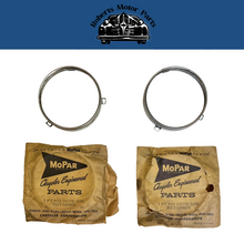 New Old Stock Headlight Retainer Ring Pair For 1960-1962 Valiant Lancer #2076306