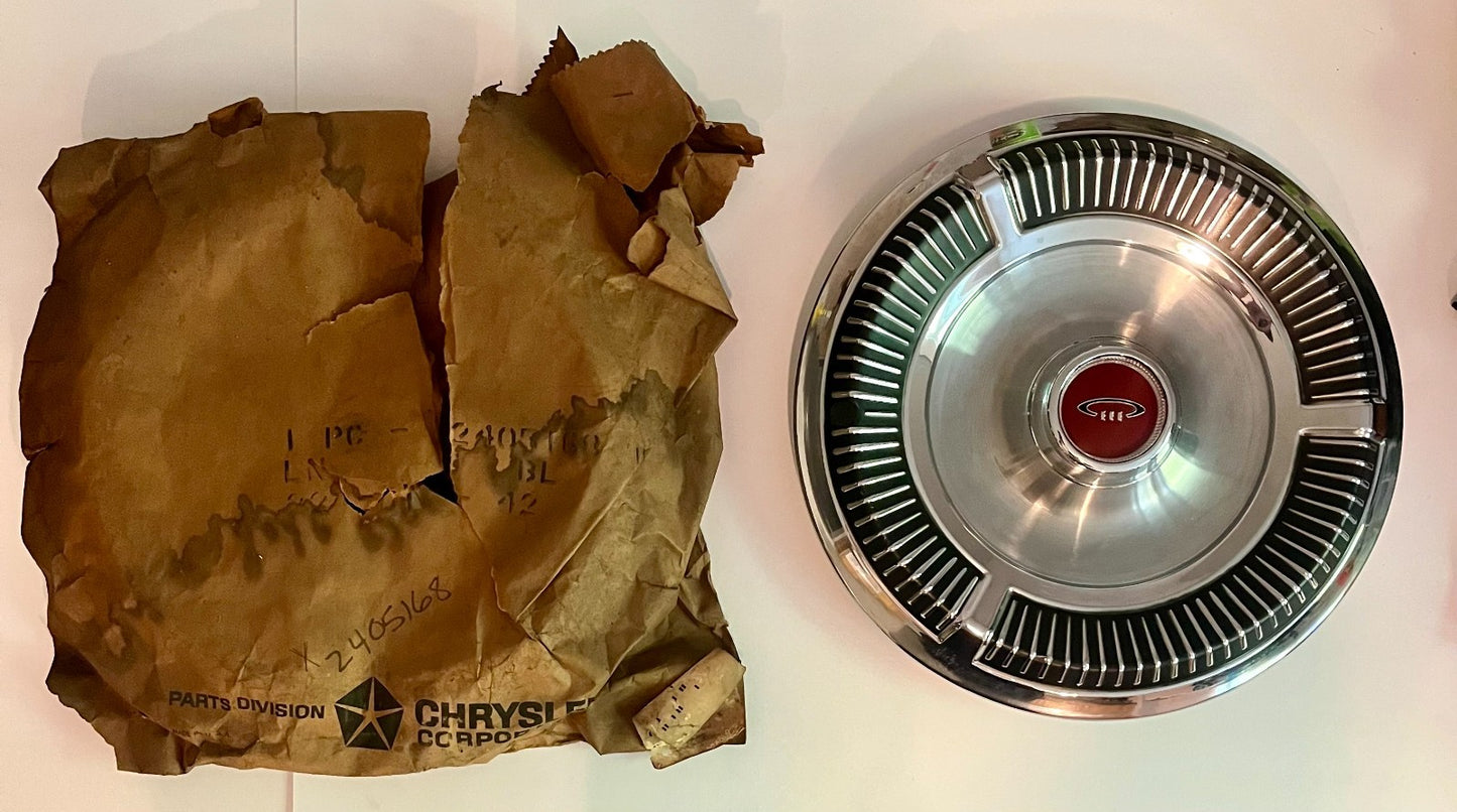 New Old Stock Wheel Cover for 1964 Chrysler Newport Models Mopar #2405168