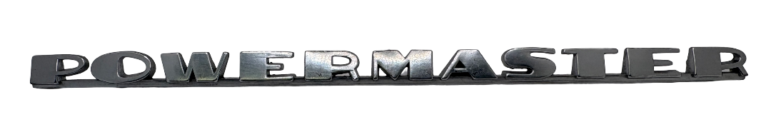 New Old Stock "Powermaster" Fender Emblem Nameplate for 1953-54 DeSoto #1541347